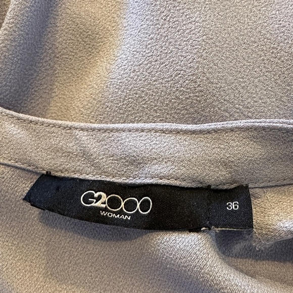 G2000 Periwinkle Blue  Women's Career Top with Bell Sleeves - Picture 2 of 10